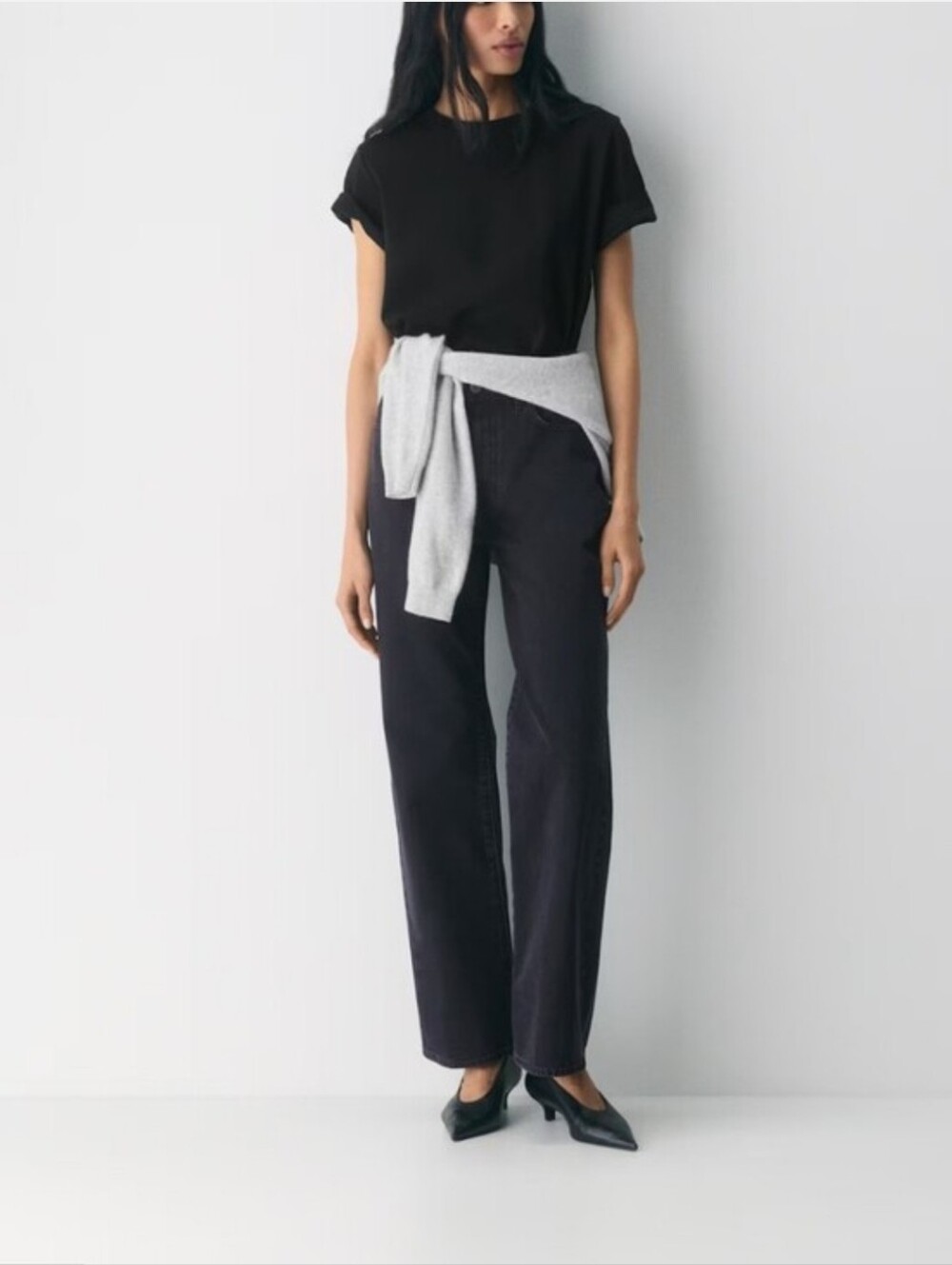 15. Denim Forum The Farrah High Rise Wide Leg Dark Wash